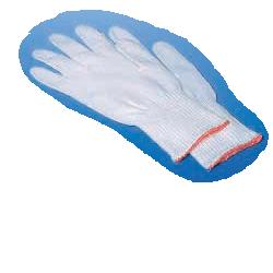 MED'S guanti in puro cotone in filo bianco misura 7