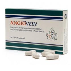 Angiovein integratore alimentare con vitamina B6, acido folico e acido lipoico 20 capsule