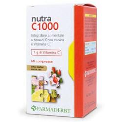 FARMADERBE Nutra C1000 integratore alimentare a base di rosa canina e vitamina C 60 compresse