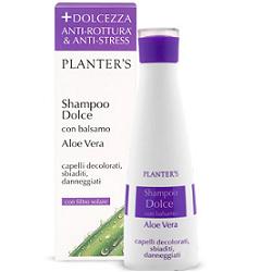 PLANTERS shampoo dolce all' aloe vera per capelli sbiaditi e danneggiati 200 ml