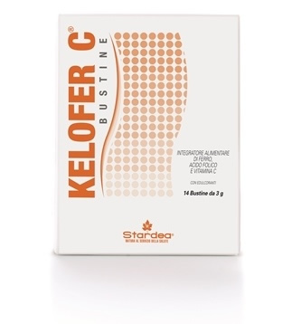 Kelofer C integratore alimentare di ferro, acido folico e vitamina C 14 bustine