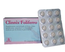 Clinnix Foliferro integratore alimentare 30 compresse