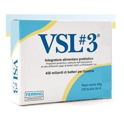 Vsl3 integratore alimentare probiotico 10 buste da 4,4 g.