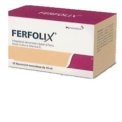 Ferfolix integratore alimentare di acido folico 10 flaconcini monodose 10 ml.
