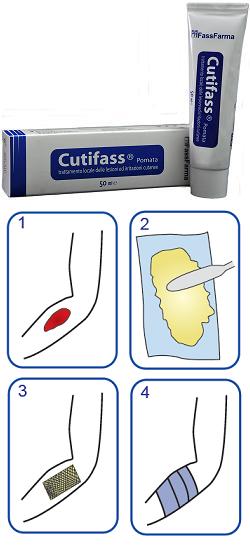 Cutifass Pomata per il trattamento locale delle lesioni e irritazioni cutanee 50 ml.