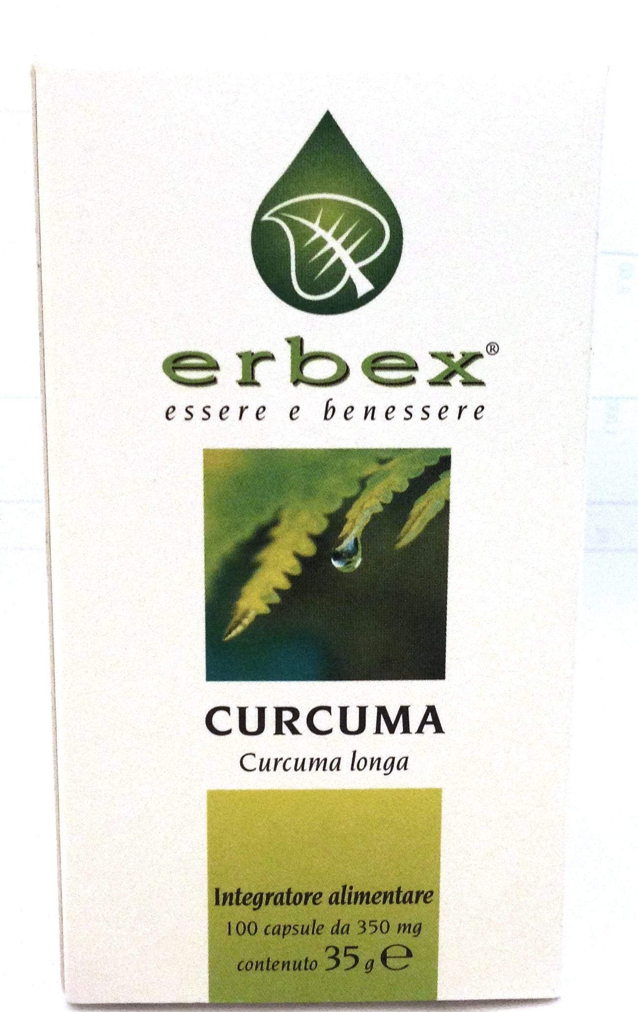 ERBEX curcuma integratore antiossidante dalle proprietà depurative e antitumorali 100 capsule