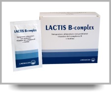 Lactis B complex integratore alimentare con probiotici, vitamine del complesso B e inulina 14 buste