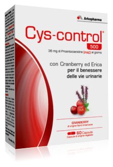 ARKOPHARMA cys control cranberola 500 integratore alimentare per il benessere delle vie urinarie 60 capsule