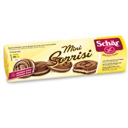 SCHAR mini sorrisi biscotti senza glutine al cacao con crema al latte 100 g.