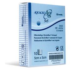 Aquacel AG 5X5 10 pezzi - medicazione in hydrofiber con argento Aquacel