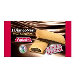 AGLUTEN - I Bianconeri biscotti frolla e cioccolato senza glutine 40 g.