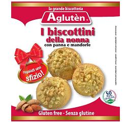AGLUTEN - Biscottini della nonna con panna e mandorle senza glutine 100 g.