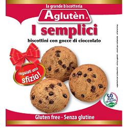 AGLUTEN - I Semplici biscottini con gocce di cioccolato senza glutine 100 g.