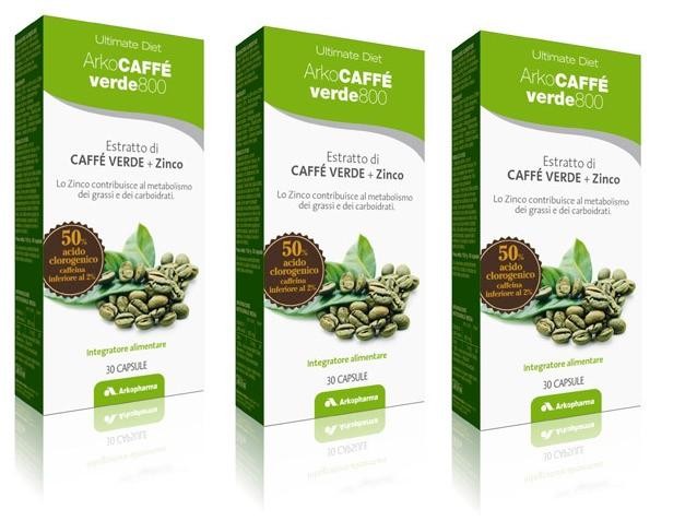 arkocaffè verde 800 estratto di caffè verde + zinco 30 capsule