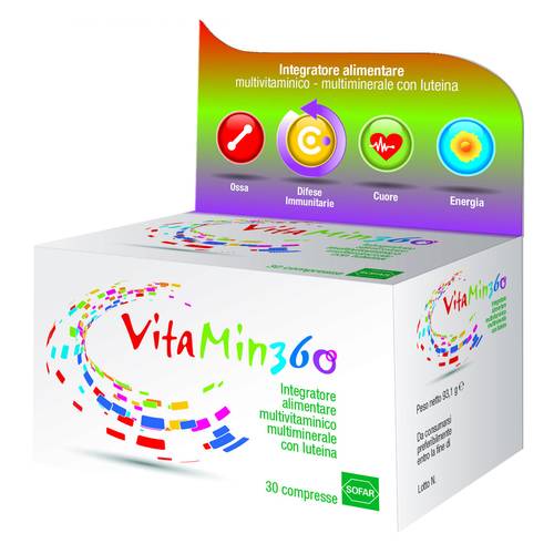 vitamin 360 integratore alimentare polivitaminico 30 compresse