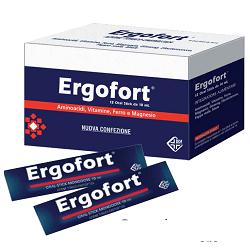 ergofort integratore alimentare 12 stick monodose da 10 ml.