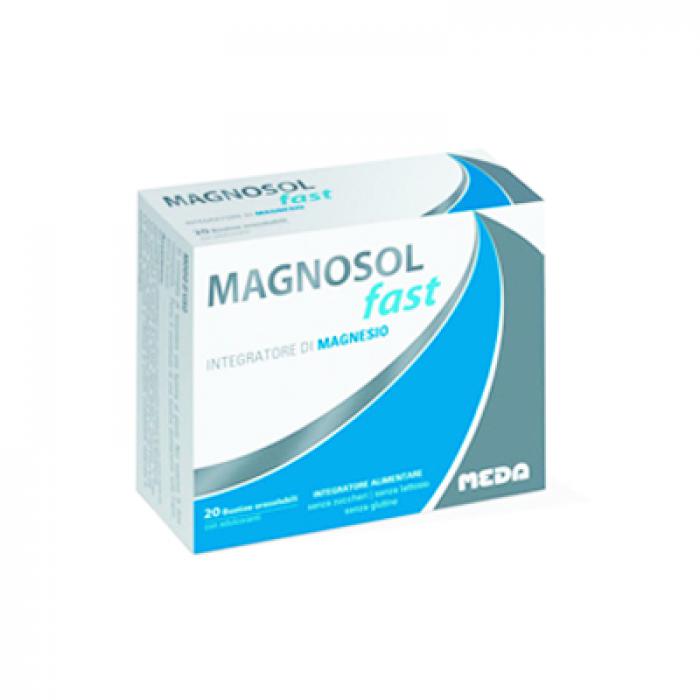 magnosol fast integratore alimentare a base di magnesio 20 bustine