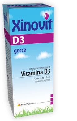 Integratore alimentare colecalciferolo Xinovit D3 gocce 12 ml.