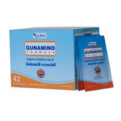 GUNA Gunamino formula integratore alimentare a base di aminoacidi essenziali 42 bustine