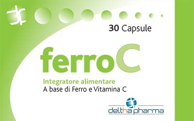 ferroc integratore alimentare di ferro e vitamina C 30 capsule