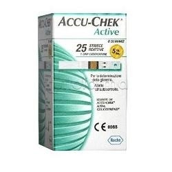 accu-chek active 25 strisce per la misurazione della glicemia