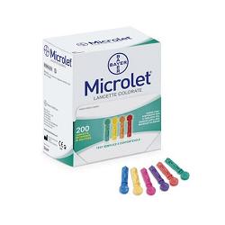 bayer microlet 25 lancette pungidito colorate