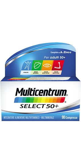 multicentrum select 50+ integratore alimentare multivitaminico e multiminerale 90 compresse