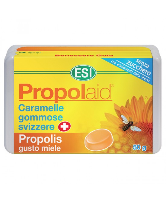 ESI propolaid caramelle gommose propolis + miele per il benessere della gola 50 gr