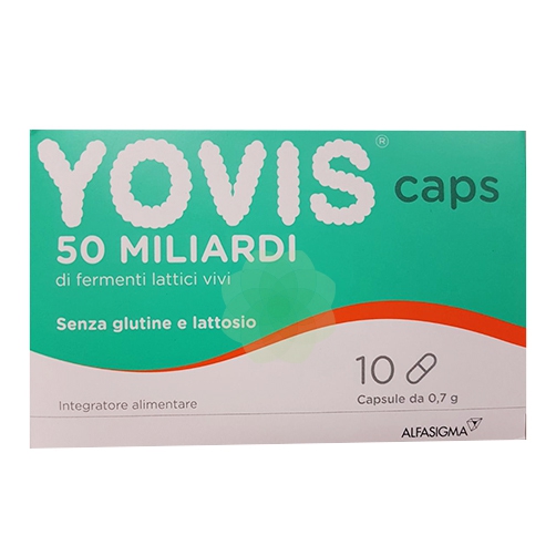 yovis caps probiotici utili per favorire l'equilibrio della flora intestinale 10 capsule