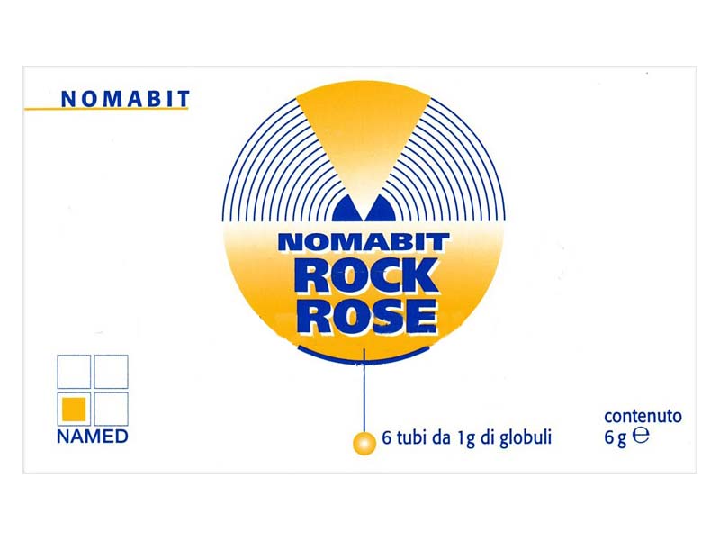 NOMABIT rock rose rimedio fitoterapico contro terrore e panico 6 tubi da 1 gr.