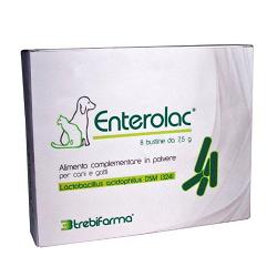 enterolac integratore alimentare per il trattamento delle infezioni intestinali di cani e gatti 8 bustine