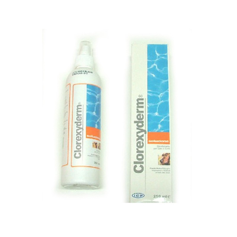 clorexyderm soluzione disinfettante spray 250 ml.