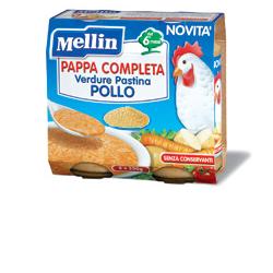 Mellin Pappa Completa Con Verdura E Pollo 2X250 Gr