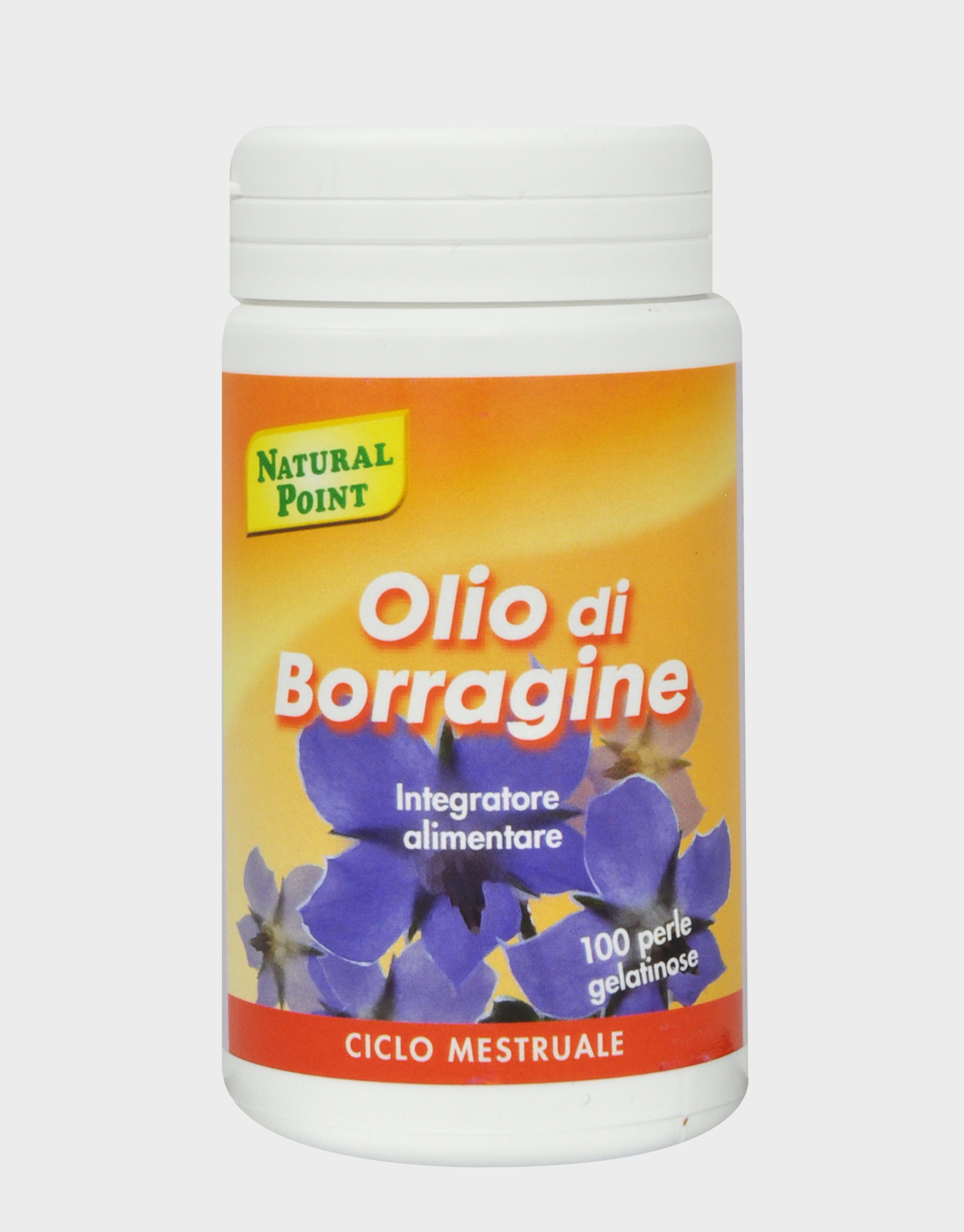 NATURAL POINT olio di borragine efficace nei disturbi legati al ciclo mestruale e per ridurre il colesterolo 50 perle