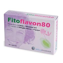 Fitoflavon 80 integratore alimentare di calcio e vitamina D3 30 capsule