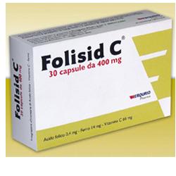 Folisid C integratore alimentare 30 capsule da 400 mg.