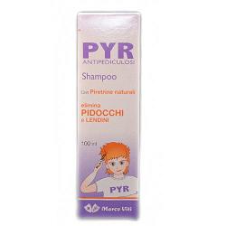 PYR Antipediculosi shampoo elimina pidocchi e lendini 100 ml.
