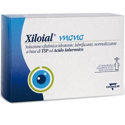 Xiloial soluzione oftalmica idratante e lubrificante a base di acido ialuronico e TSP 20 monodose