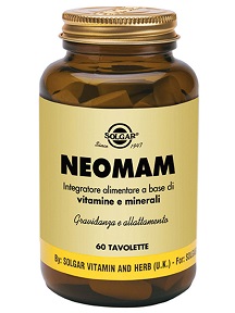 SOLGAR Neomam 120 tavolette vitamine e minerali per la gravidanza e l\'allattamento