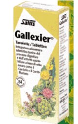 Gallexier integratore alimentare con estratti di carciofo, curcuma, tarassaco, camomilla, cardio mariano e menta 84 tavolette