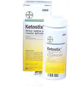Ketostix 50 strisce reattive per l'analisi dell'urina