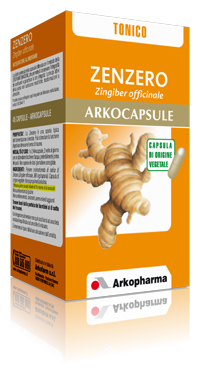 ARKOPHARMA zenzero integratore alimentare migliora la funzione digestiva 45 capsule senza glutine
