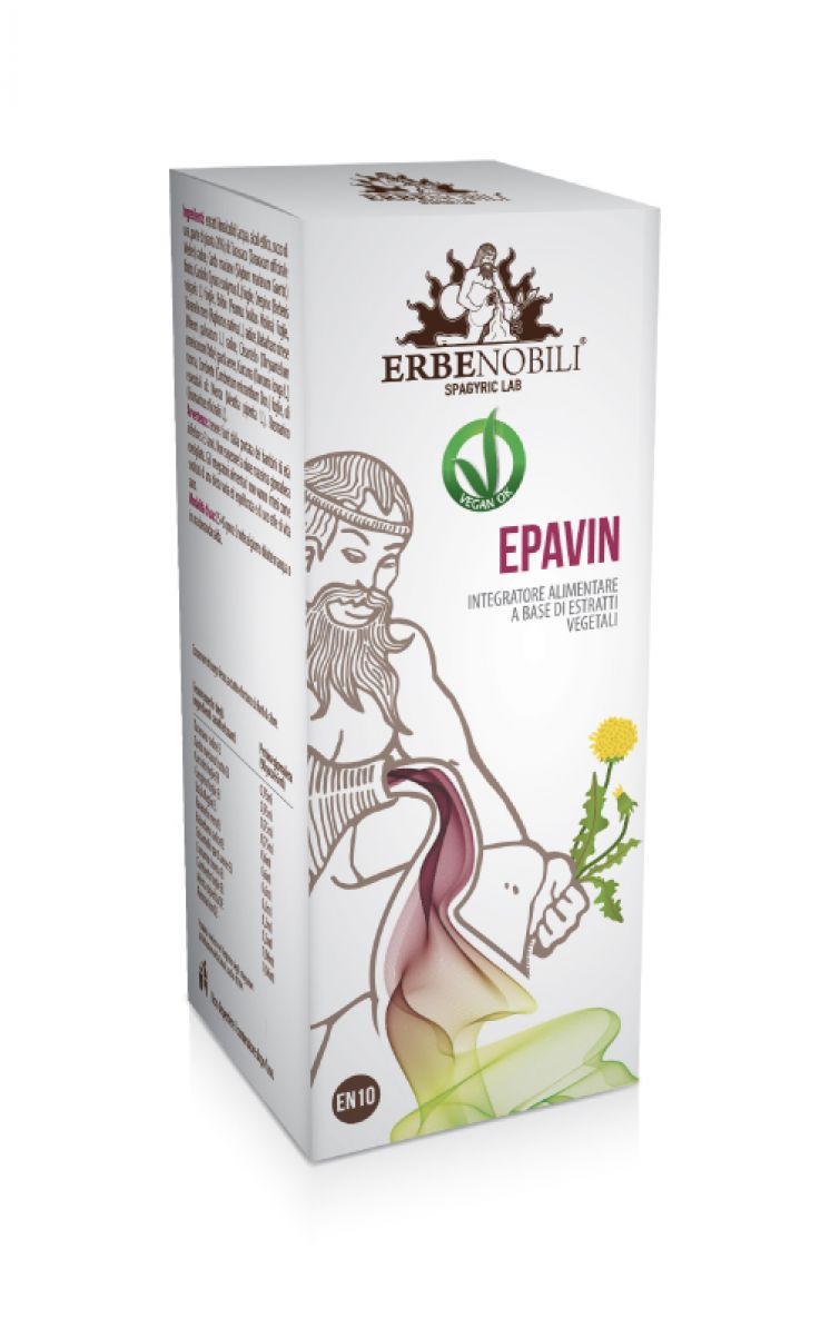 ERBENOBILI epavin prodotto erboristico migliorare la funzionalità epatica 50 ml.
