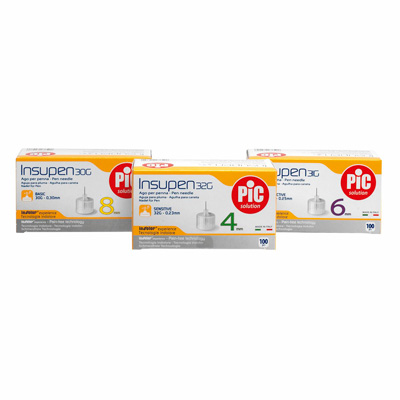 PIC SOLUTION INSUPEN aghi per penna 31G 5MM 100 pezzi