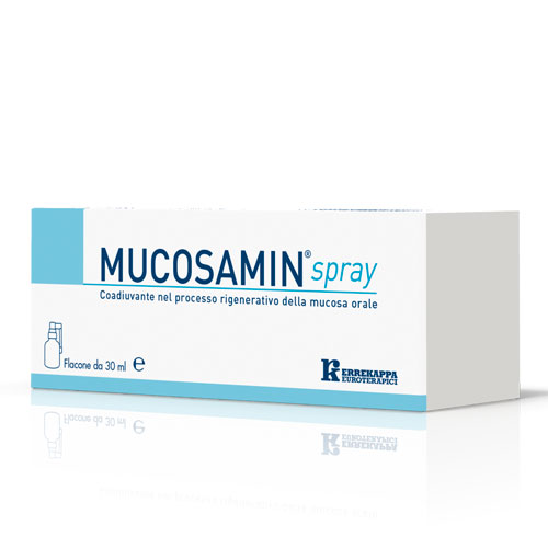 mucosamin spray dispositivo medico coadiuvante nel processo rigenerativo della mucosa orale 30 ml.