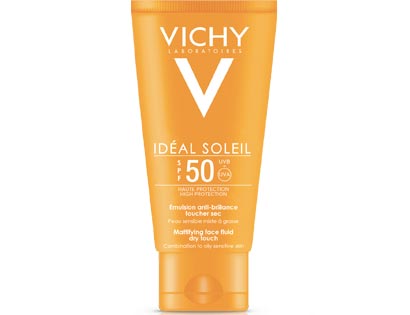 IDEAL SOLEIL crema solare viso dry touch SPF 50+ 50 ml