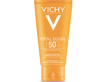 IDEAL SOLEIL crema viso vellutata perfezionatrice di pelle spf 50+