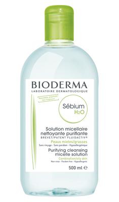 BIODERMA sebium H2O acqua detergente e struccante per pelli miste o grasse 500 ml.