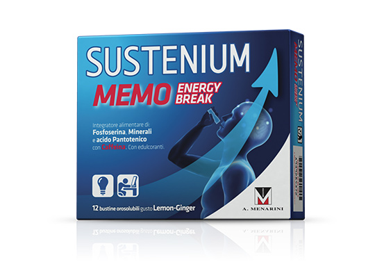 sustenium memo energy break 12 buste da 2 grammi