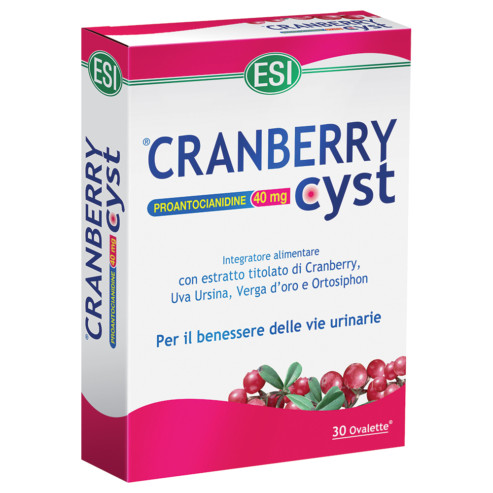 cranberry cyst integratore alimentare 30 ovalette